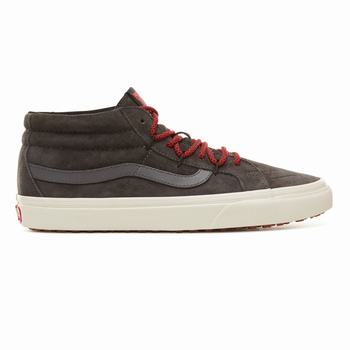 Damske Kotnikove Tenisky Vans Sk8-Mid Reissue Ghillie MTE Forged Iron/Marshmallow VA13DSQCW